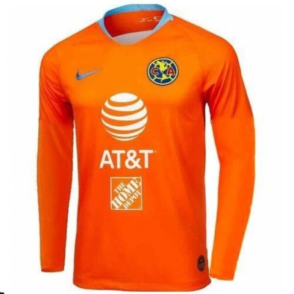 Camiseta Club América 3ª Kit ML 2019 2020 Naranja